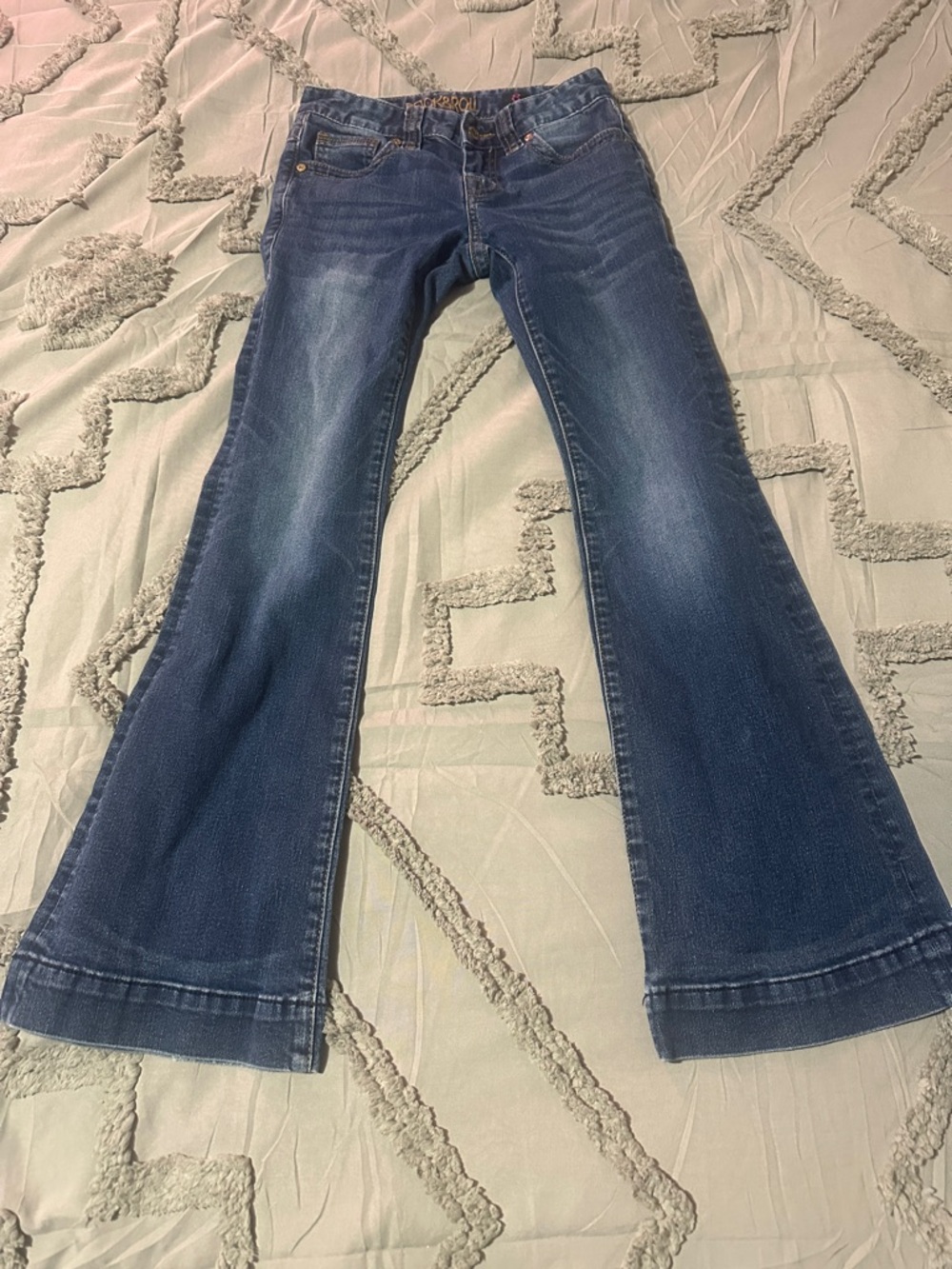 Kids Blue Flare Jeans - Classic Stretch Denim